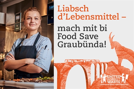 Werbebanner Food Save Graubünden