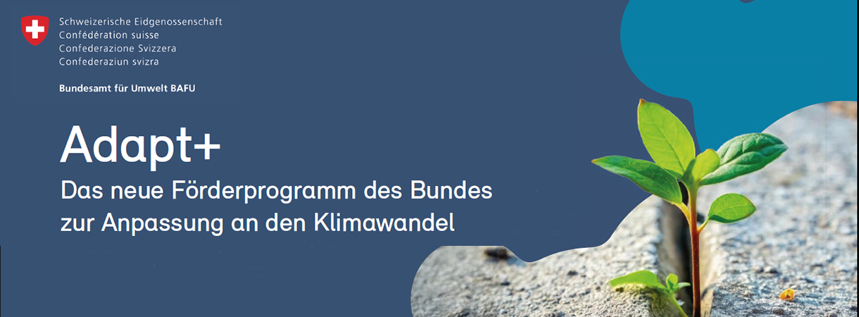 Adapt-plus-Plakat des Bundesamts für Umwelt