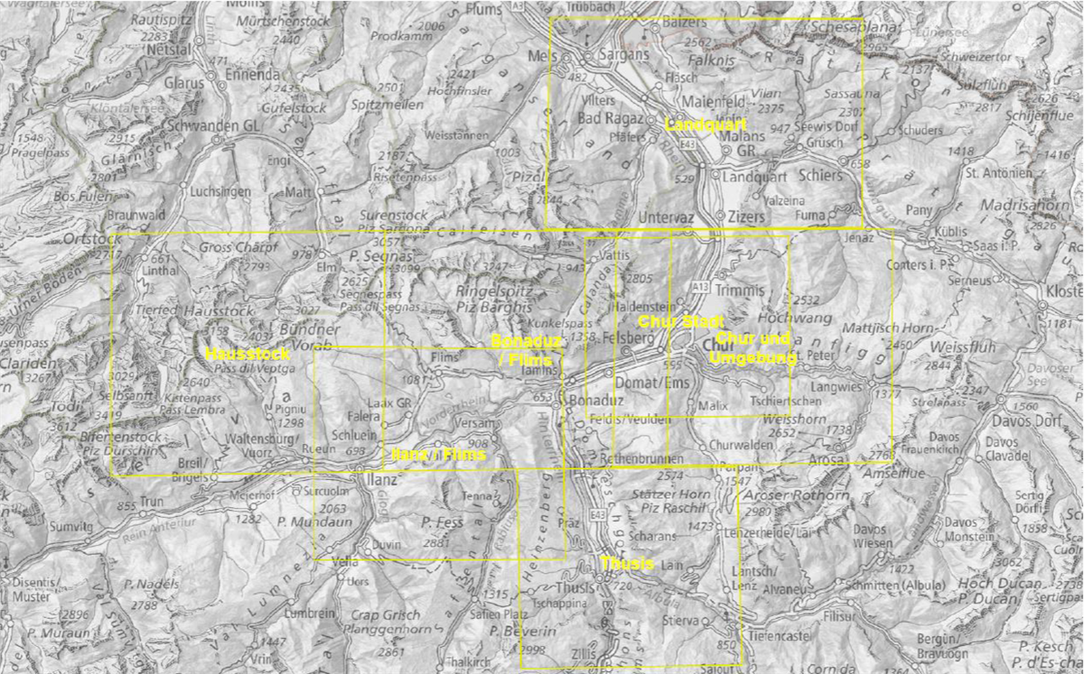 Panoramica di tutti gli estratti della carta.